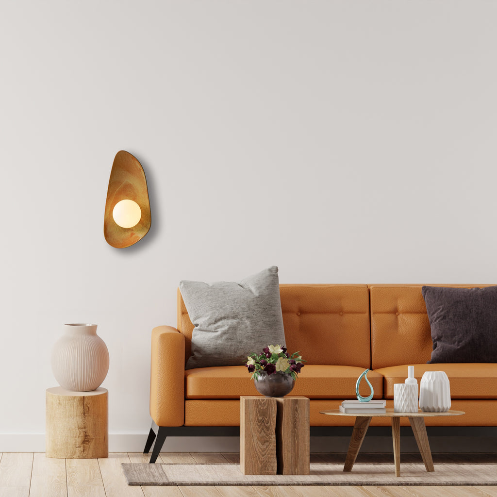 Sunset Coloured Handmade Ceramic Wall Lamp / Sconce