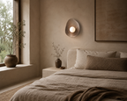 Applique murale en céramique blanc crème
