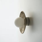 Applique murale en céramique blanc crème