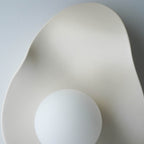 Applique murale en céramique couleur crème nude