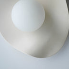 Applique murale en céramique couleur crème nude