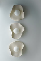 Creamy Matte White Ceramic Wall Light / Sconce