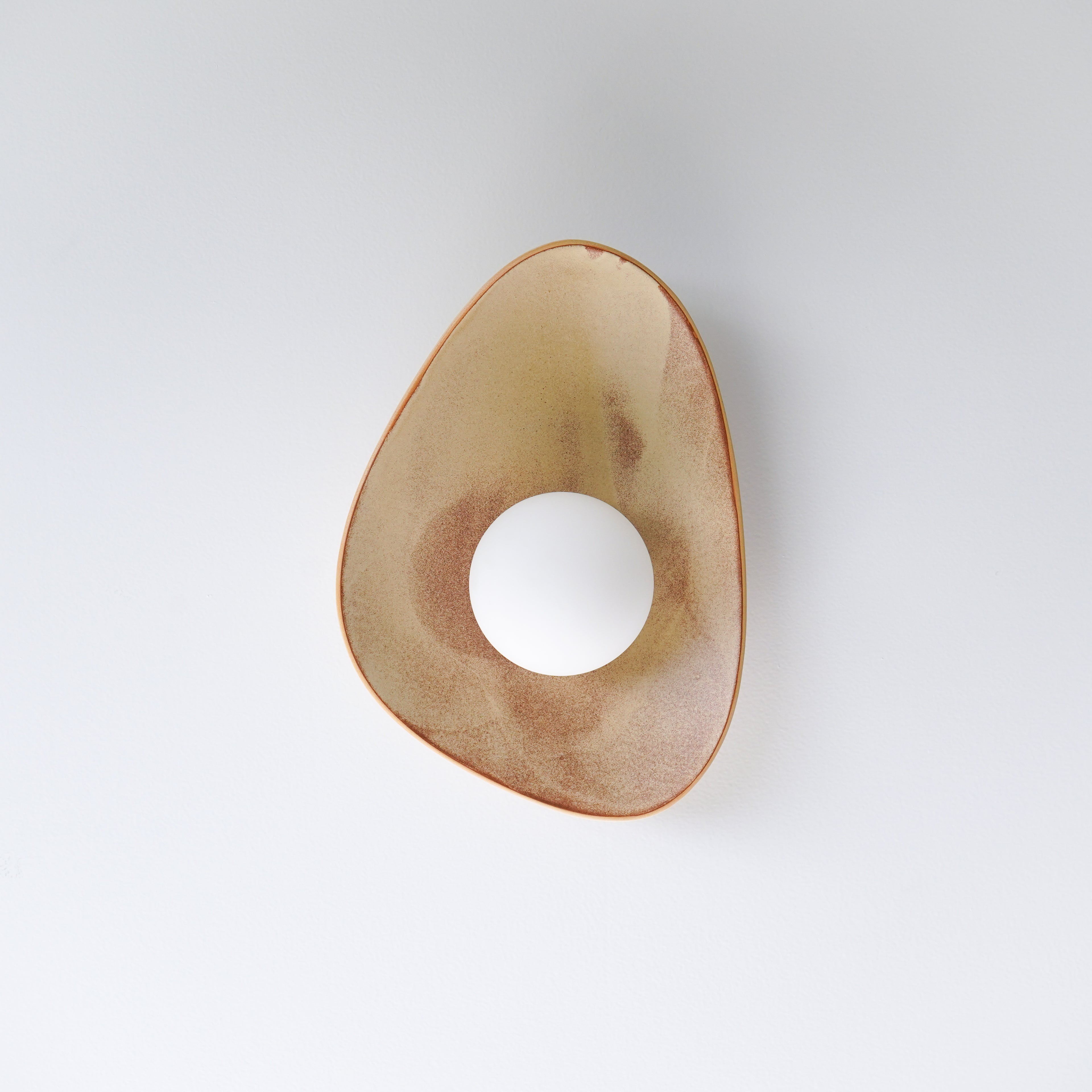 Red Desert Sand Ceramic Wall Lamp / Sconce