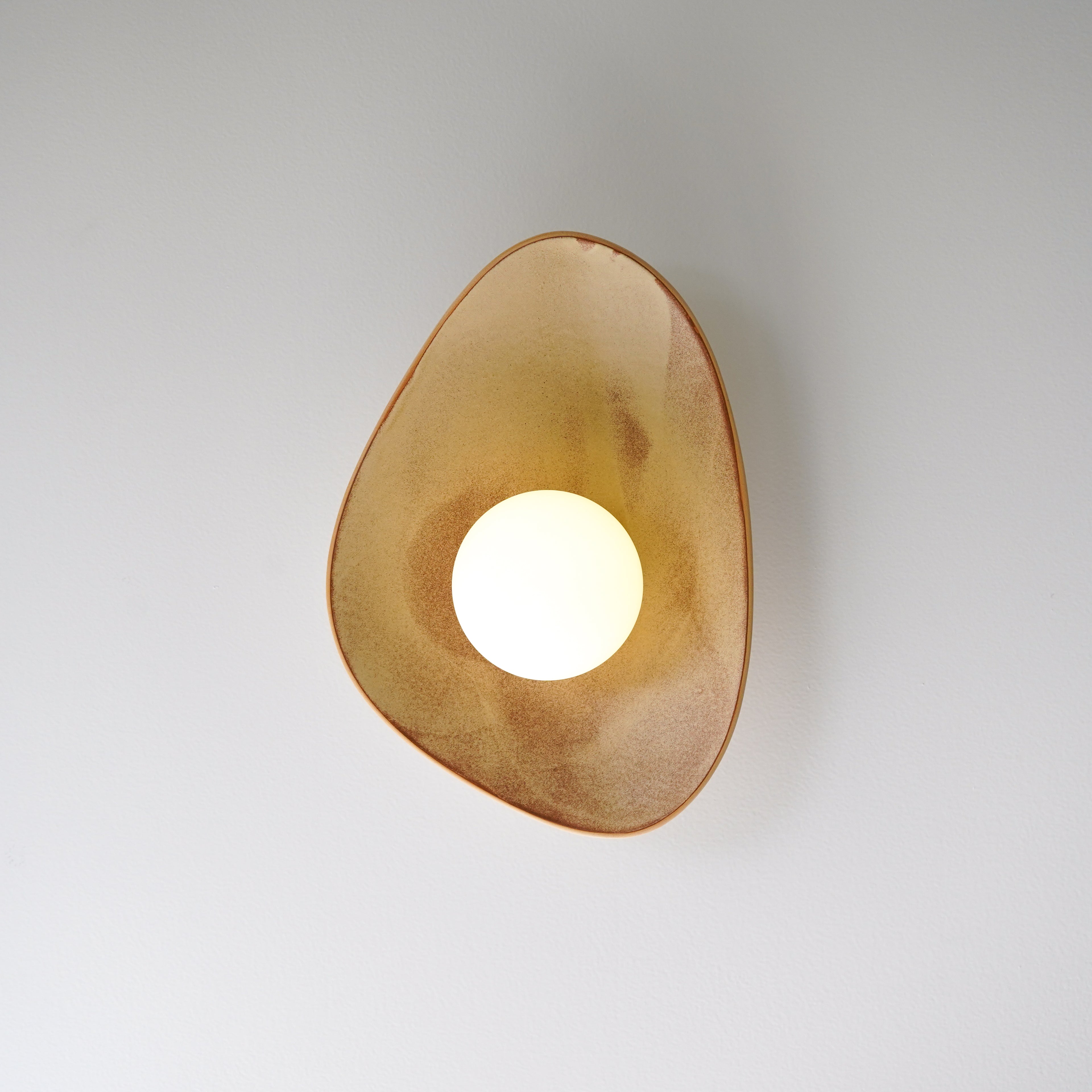 Red Desert Sand Ceramic Wall Lamp / Sconce