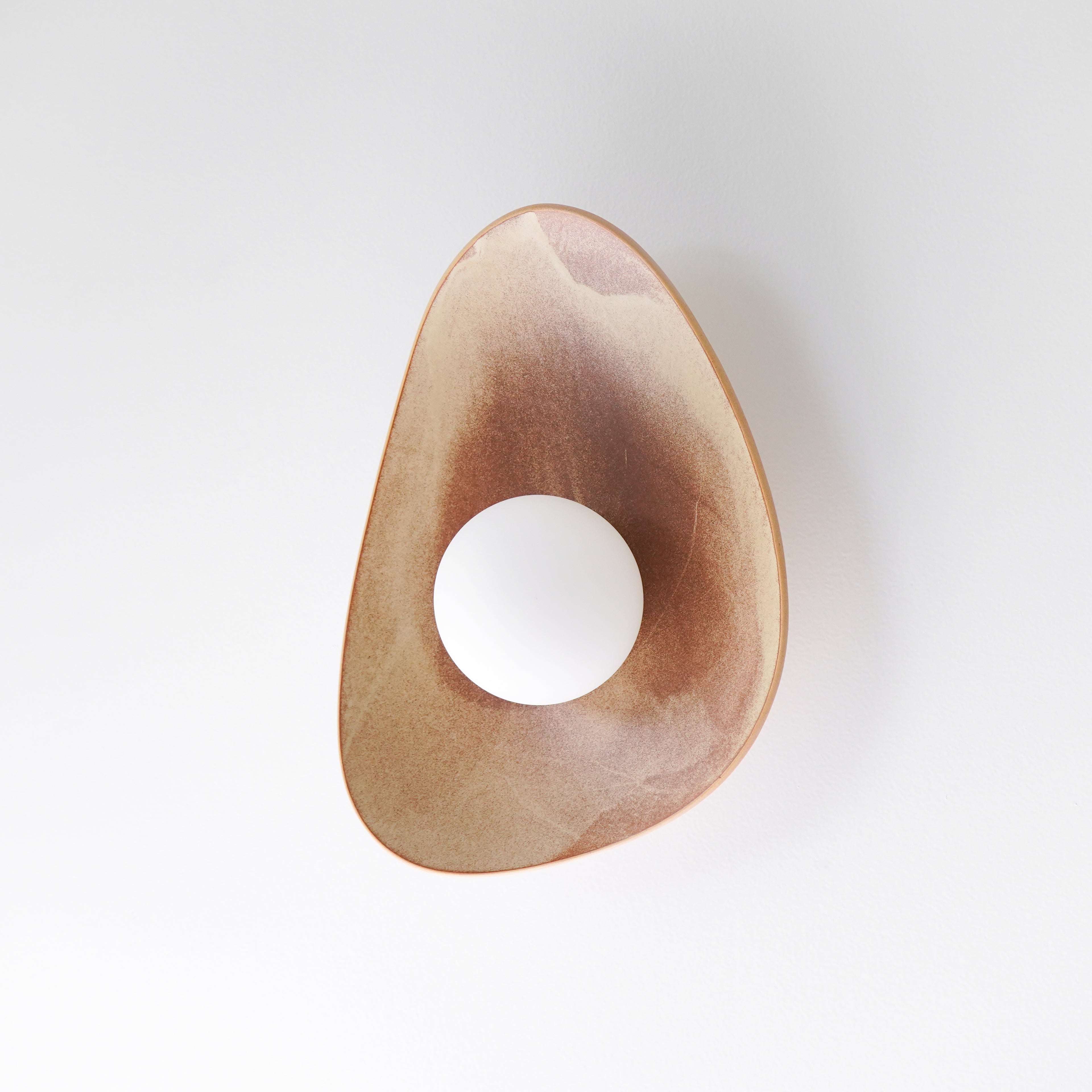 Red Desert Sand Ceramic Wall Lamp / Sconce