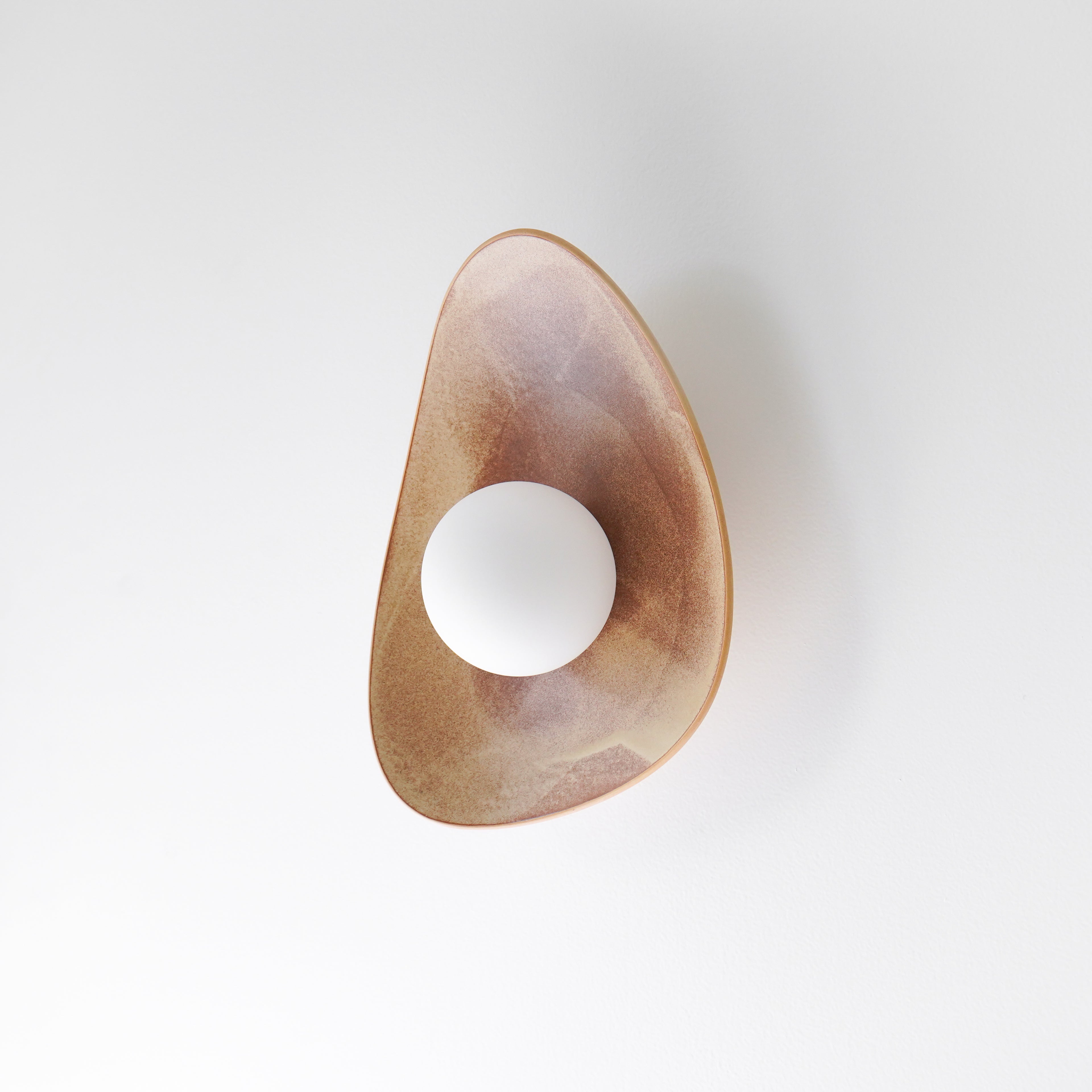 Red Desert Sand Ceramic Wall Lamp / Sconce