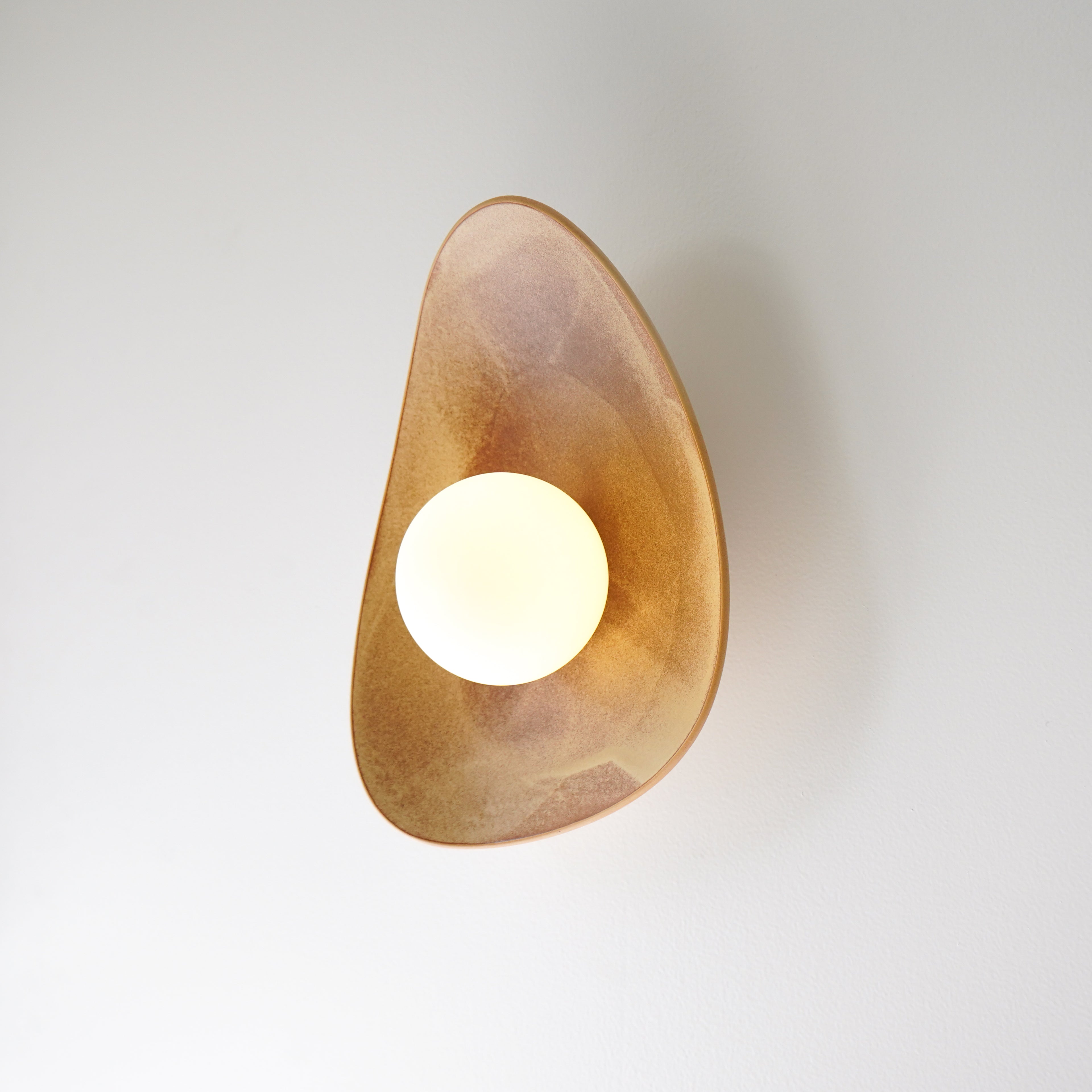 Red Desert Sand Ceramic Wall Lamp / Sconce
