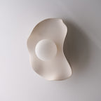 Applique murale en céramique couleur crème nude