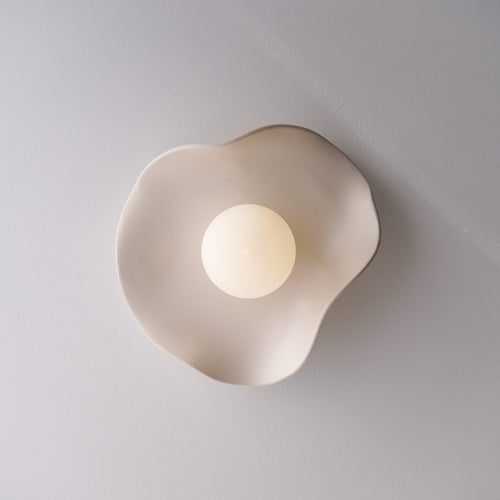 Applique murale en céramique couleur crème nude