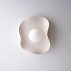 Creamy Matte White Ceramic Wall Light / Sconce