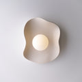 Creamy Matte White Ceramic Wall Light / Sconce