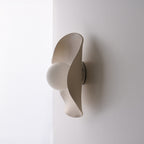 Aplique de pared/lámpara de cerámica color nude cremoso