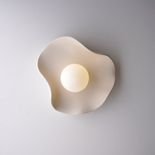 Applique murale en céramique couleur crème nude