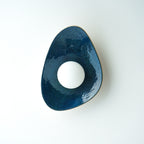 Handmade Deep Blue Ceramic Wall Sconce / Wall Lamp