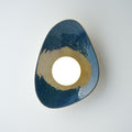 Handmade Deep Blue Ceramic Wall Sconce / Wall Lamp