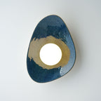 Handmade Deep Blue Ceramic Wall Sconce / Wall Lamp