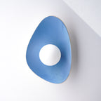 Handmade Sky Blue Ceramic Wall Sconce / Wall Lamp