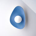 Handmade Sky Blue Ceramic Wall Sconce / Wall Lamp