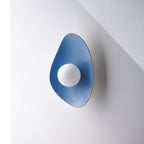 Handmade Sky Blue Ceramic Wall Sconce / Wall Lamp