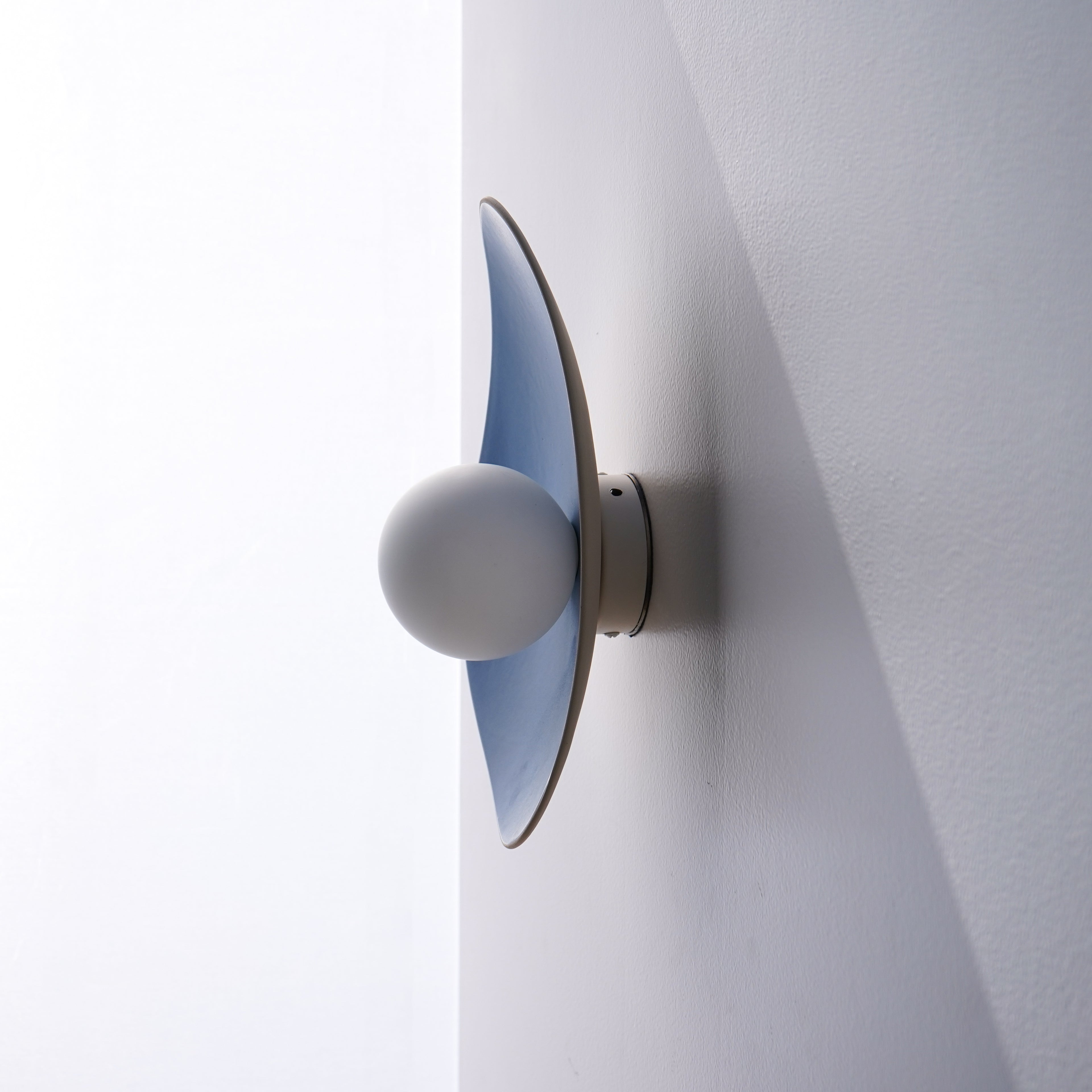 Handmade Sky Blue Ceramic Wall Sconce / Wall Lamp