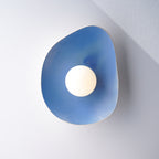 Handmade Sky Blue Ceramic Wall Sconce / Wall Lamp