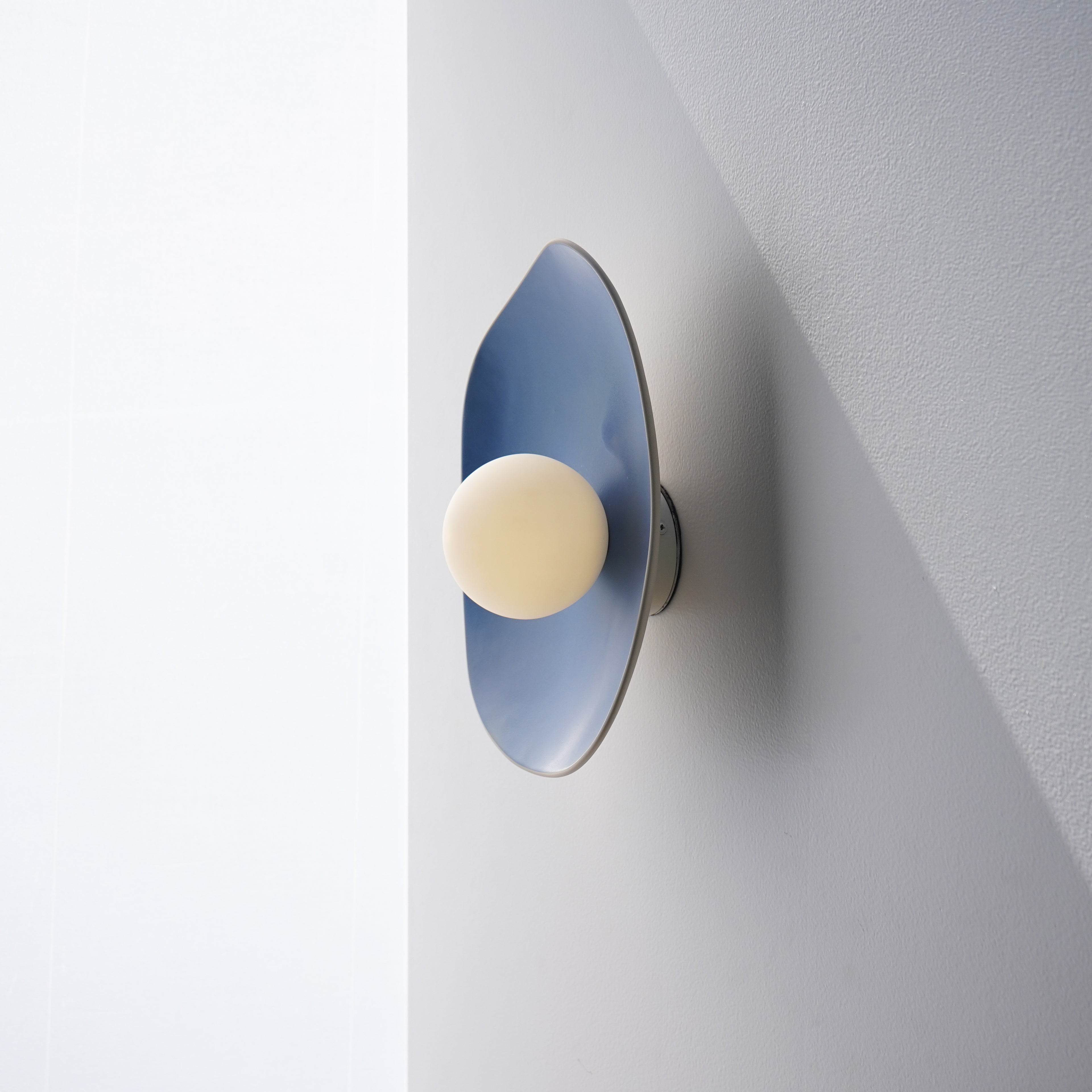 Handmade Sky Blue Ceramic Wall Sconce / Wall Lamp