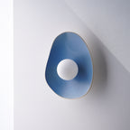 Handmade Sky Blue Ceramic Wall Sconce / Wall Lamp