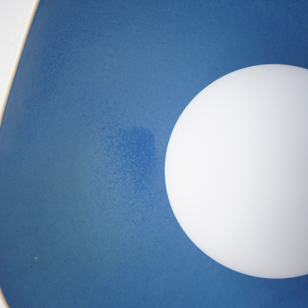 Handmade Sky Blue Ceramic Wall Sconce / Wall Lamp