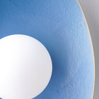 Handmade Sky Blue Ceramic Wall Sconce / Wall Lamp
