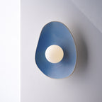 Handmade Sky Blue Ceramic Wall Sconce / Wall Lamp