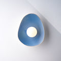 Handmade Sky Blue Ceramic Wall Sconce / Wall Lamp