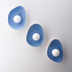 Handmade Sky Blue Ceramic Wall Sconce / Wall Lamp