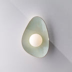 Soft Green Tones Ceramic Wall Lamp / Sconce