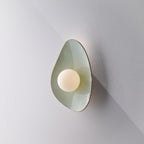 Soft Green Tones Ceramic Wall Lamp / Sconce
