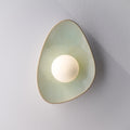 Soft Green Tones Ceramic Wall Lamp / Sconce