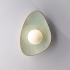 Soft Green Tones Ceramic Wall Lamp / Sconce