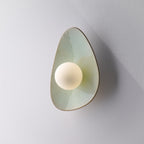 Soft Green Tones Ceramic Wall Lamp / Sconce
