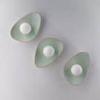 Soft Green Tones Ceramic Wall Lamp / Sconce