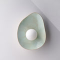 Soft Green Tones Ceramic Wall Lamp / Sconce