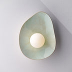 Soft Green Tones Ceramic Wall Lamp / Sconce