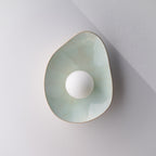 Soft Green Tones Ceramic Wall Lamp / Sconce