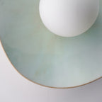 Soft Green Tones Ceramic Wall Lamp / Sconce