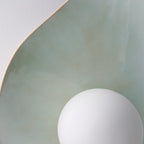 Soft Green Tones Ceramic Wall Lamp / Sconce