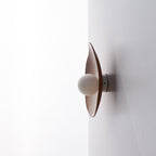 Applique murale en céramique marron effet cuir chaud