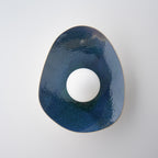 Handmade Deep Blue Ceramic Wall Sconce / Wall Lamp