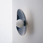 Handmade Deep Blue Ceramic Wall Sconce / Wall Lamp