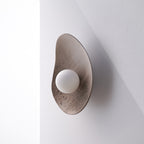 Applique murale en céramique blanc crème