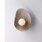 Applique murale en céramique blanc crème