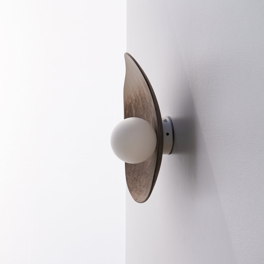 Applique murale en céramique blanc crème