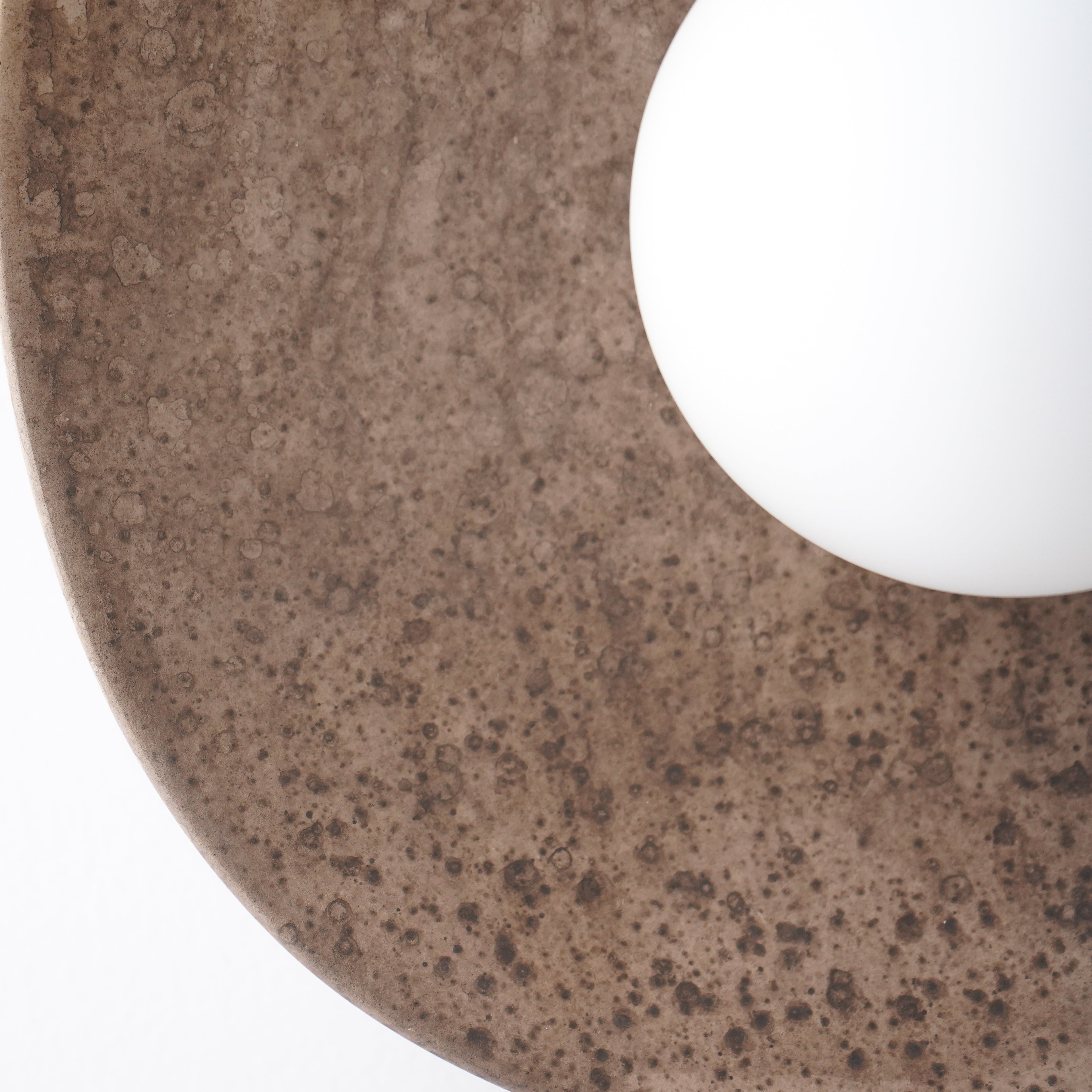 Applique murale en céramique blanc crème